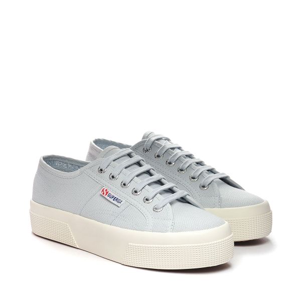 Superga 2740 Grey Platform Sneakers - Women's USA | US7141223